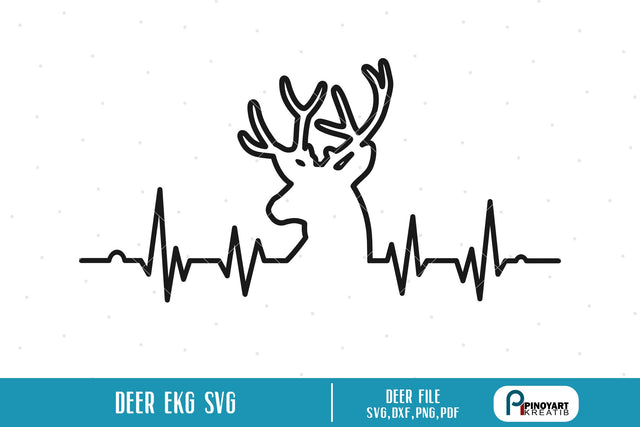 Deer Heartbeat Svg SVG Pinoyart Kreatib 