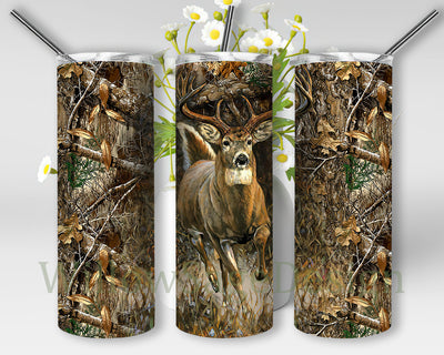 Deer Hunting 20oz Skinny Tumbler, Deer Tumbler Png, Deer Hunting and Camo Tumbler Wrap, Hunting Lover Design Png, Deer Sublimation Design, Instant Download Sublimation WillowSageDesign 
