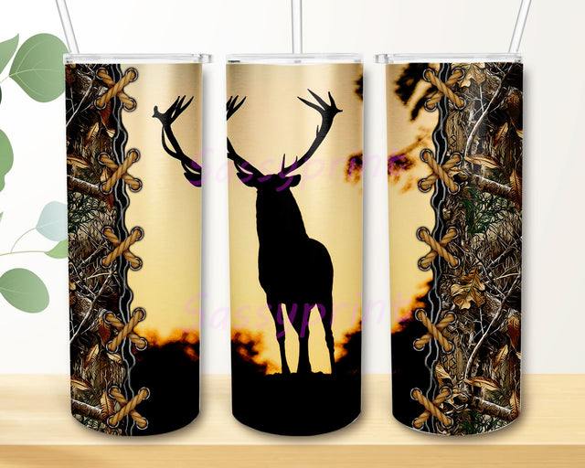 Deer Hunting 20oz Skinny Tumbler Sublimation Designs, Hunting Lover Tumbler Design, Sublimation Tumbler, Digital Download Sublimation sassyprint 
