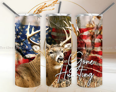 Deer Hunting American Flag Sublimation Designs Sublimation ToriDesigns 
