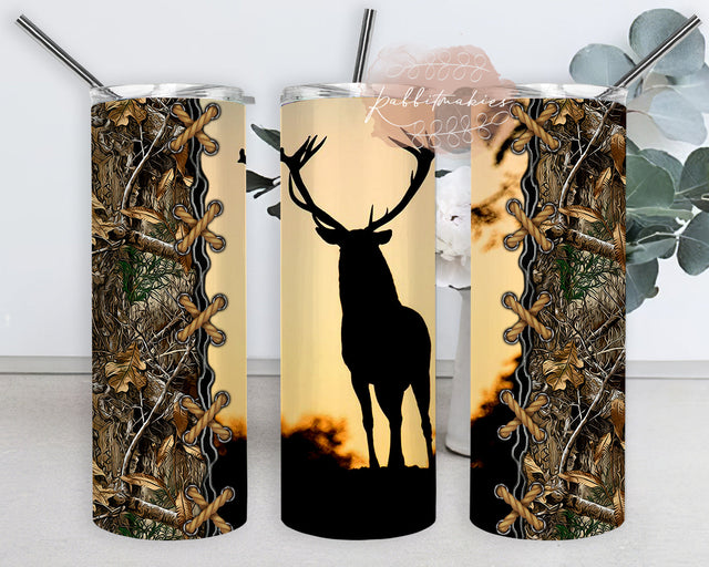 Deer Hunting Camo Hunt Tumbler Wrap, Hunting 20oz Skinny Tumbler, Deer Tumbler Design, Hunting Sublimation Design, Hunter Gift, Digital Download Sublimation Rabbitmakies 