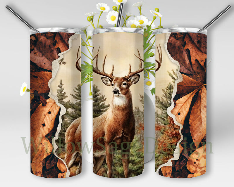 Deer Hunting Design Png, Deer 20oz Skinny Tumbler, Hunting Tumbler ...