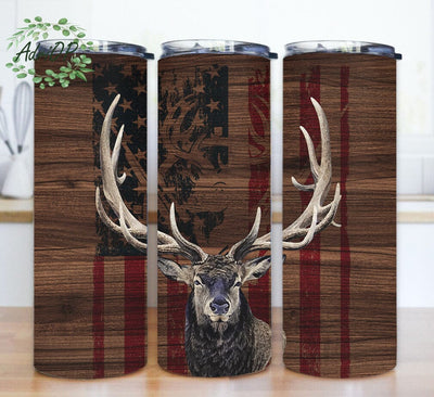 Deer Hunting Tumbler, 20oz Skinny Tumbler Sublimation Designs Hunting Wrap Tumbler for Straight & Tapered Tumbler PNG Sublimation AdriOP 