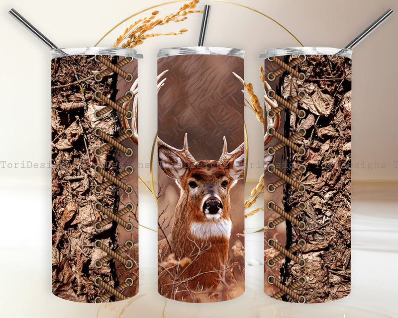 Deer Hunting Tumbler Sublimation Design Sublimation ToriDesigns 