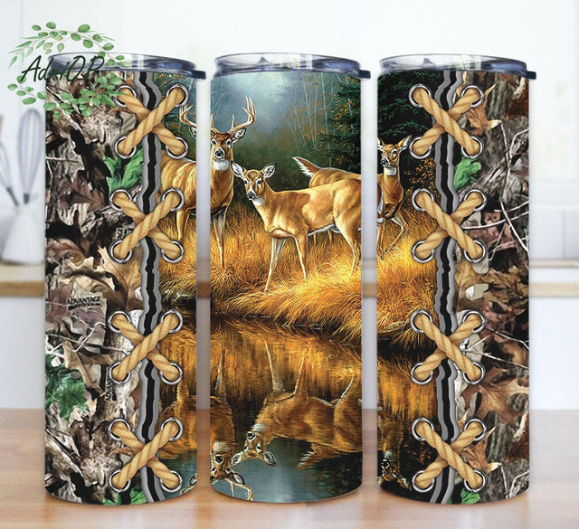 Deer Hunting Tumbler Template, Hunting Season 20oz Skinny Png, Hunting Life Tumbler Design, Deer Hunting Camo Sublimation Design, Digital Download Sublimation AdriOP 