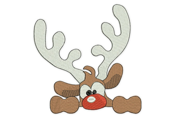 Deer Machine Embroidery, Christmas Rudolph embroidery design, Split Embroidery Embroidery/Applique DESIGNS NextEmbroidery 