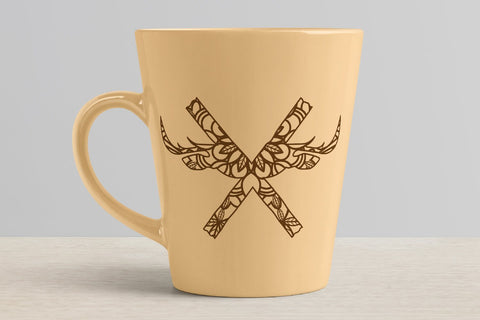 Deer Mandala Alphabet A-Z SVG EPS PNG AI PDF SVG zafrans studio 