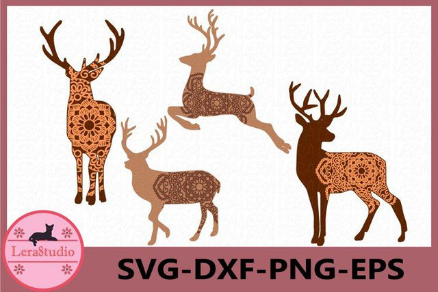 Deer Mandala Svg SVG Lerastudio 