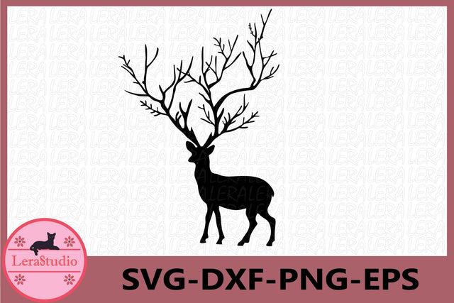 Deer Merry Christmas SVG Lerastudio 