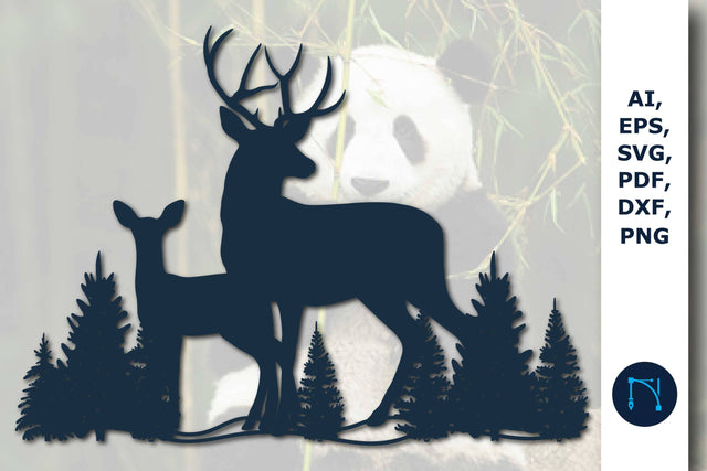 Deer Metal Wall Art Laser Cut SVG SVG MD JOYNAL ABDIN 