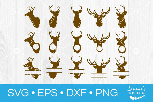 Deer Monogram Bundle SVG SavanasDesign 