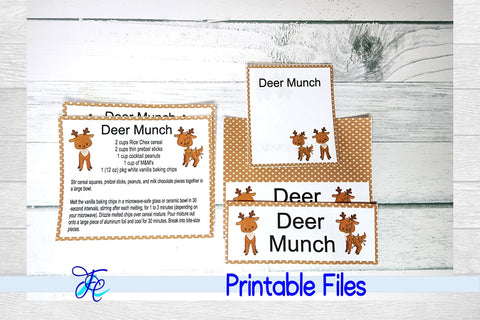 Deer Munch Bundle 3D Paper Family Creations 