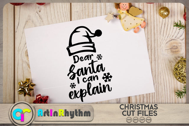 Deer Santa I can explain SVG Artinrhythm shop 