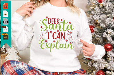 Deer Santa, I Can Explain SVG Craftlabsvg24 