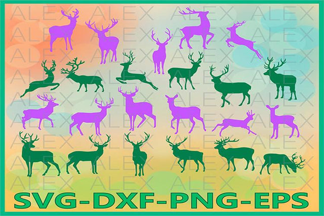 Deer Silhouette SVG SVG AlexSVGStudio 