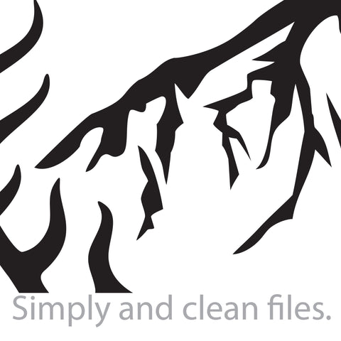 Deer skull and mountain SVG TribaliumArtSF 