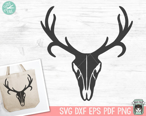 Deer Skull SVG Cut File, Mystical SVG, Deer Skull png, Southwest SVG, Boho svg, Bohemian svg, Deer Skull Cricut, Tribal svg, Boho Clipart SVG Wild Pilot 