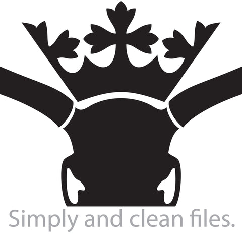 Deer skull with crown SVG TribaliumArtSF 