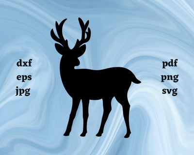 Deer SVG Cut File SVG Northern Light SVG 