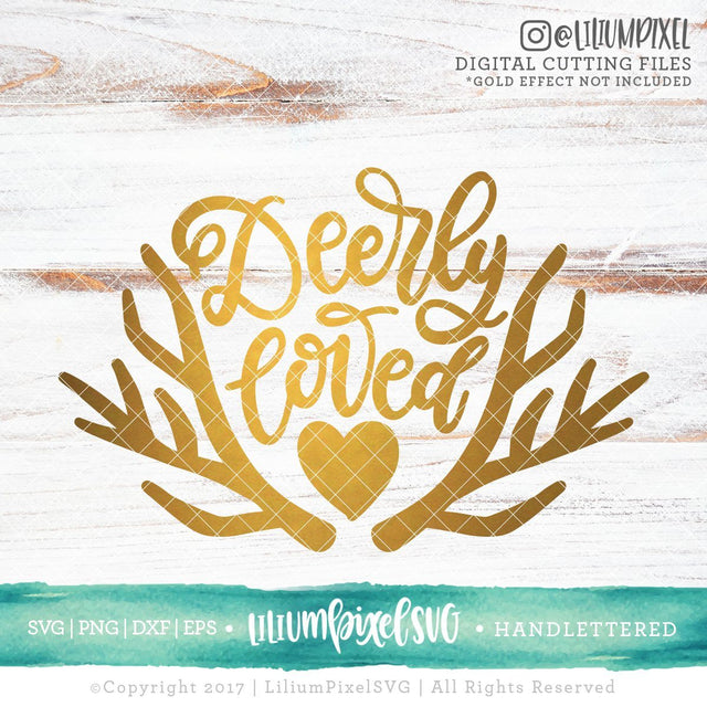Deerly Loved SVG Lilium Pixel SVG 