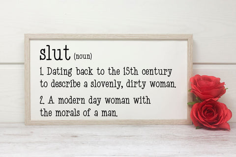 Definition Of A Slut | Digital Cut File SVG August Sun Fire 