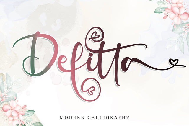 Defitta Font Stefani Letter 