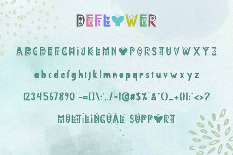 Deflower Font Prasetya Letter 