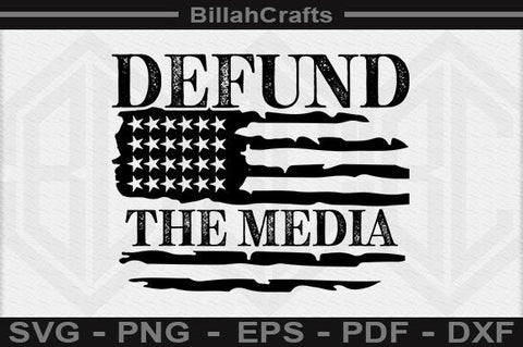 Defund The Media SVG File SVG BillahCrafts 