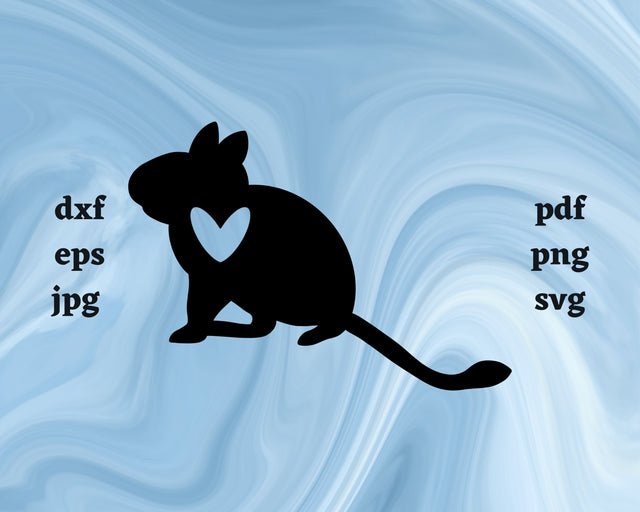 Degu Heart SVG Cut File SVG Northern Light SVG 
