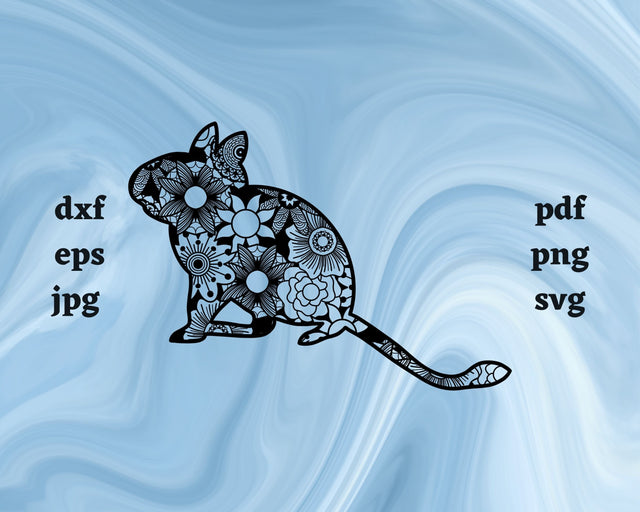 Degu Mandala SVG Cut File SVG Northern Light SVG 