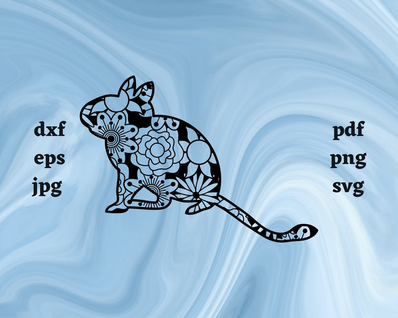 Degu Mandala SVG Cut File SVG Northern Light SVG 