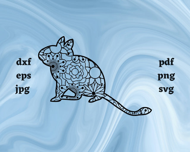 Degu Mandala SVG Cut File SVG Northern Light SVG 
