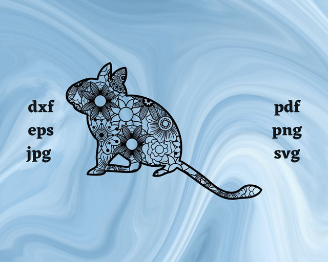 Degu Mandala SVG Cut File SVG Northern Light SVG 