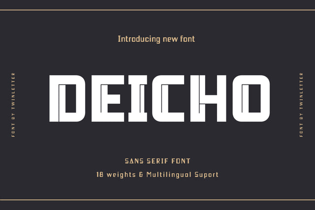 Deicho Font twinletter 