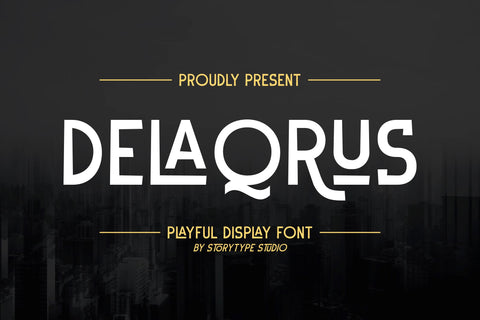 DELAQRUS Typeface Font Storytype Studio 