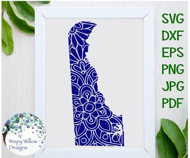 Delaware Mandala SVG Wispy Willow Designs 