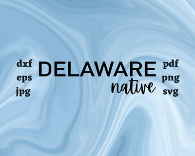 Delaware Native SVG Cut File SVG Northern Light SVG 