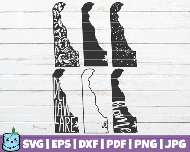 Delaware State SVG MintyMarshmallows 