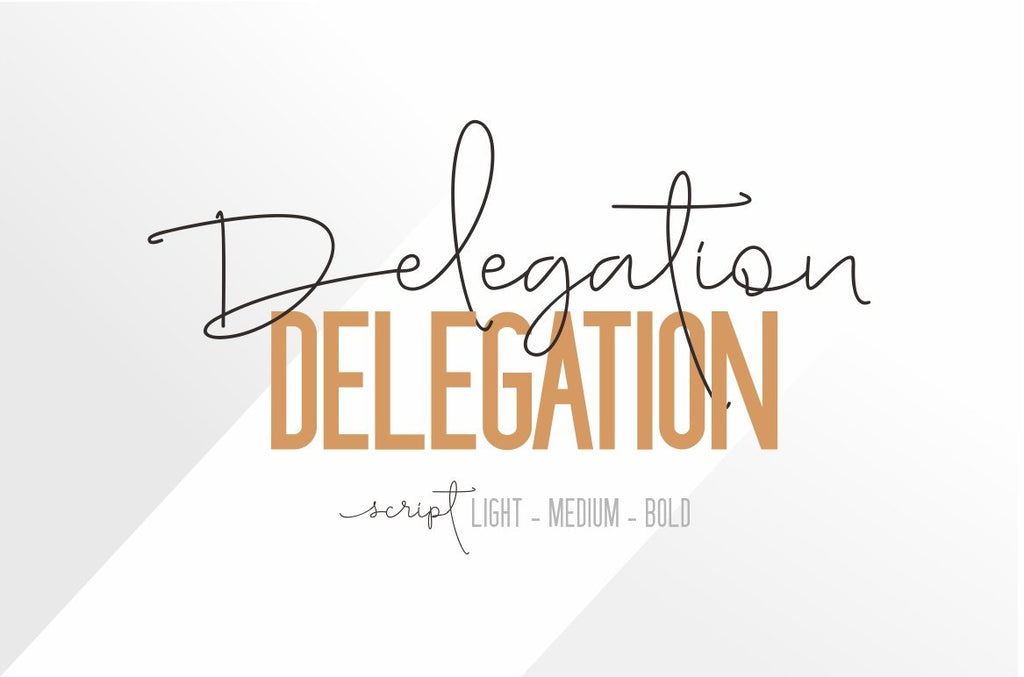 Delegate Lettering Delegation - So Fontsy