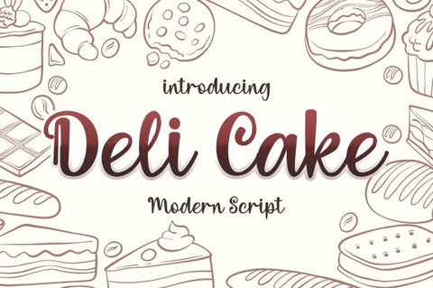 Deli Cake Font eknojistudio99 