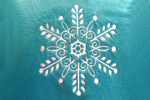 Delicate Ornate Snowflake Embroidery Embroidery/Applique Designed by Geeks 