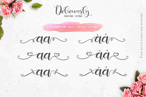 Deliciously Font Duo Set Font Din Studio 