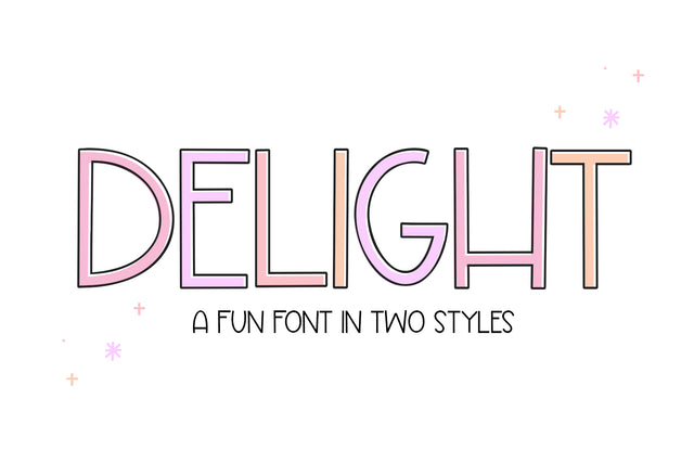 Delight - Fun Handwritten Font Font KA Designs 