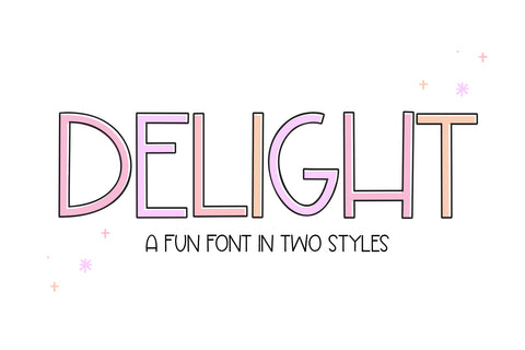 Delight - Fun Handwritten Font Font KA Designs 