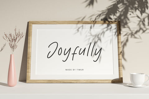 Delight Paradise - Handwritten Font Font Timur type 