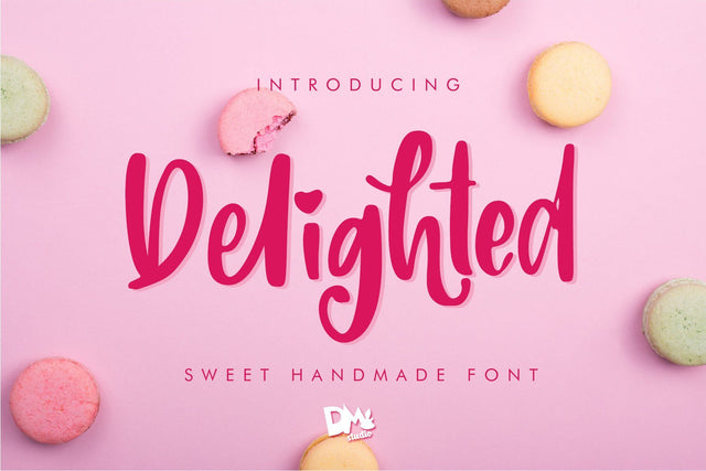 Delighted Sweet Handmade Font Font Dm Letter Studio 