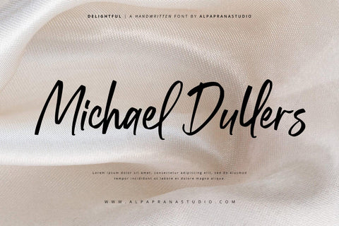 Delightful - Handwritten Font Font Alpaprana Studio 