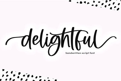 Delightful - Modern Script Font Font KA Designs 
