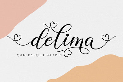 Delima // Modern Calligraphy Font Font Bluestudio 