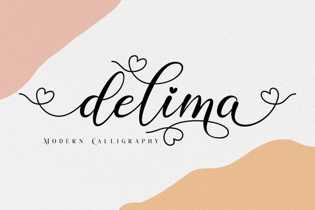 Delima // Modern Calligraphy Font Font Bluestudio 